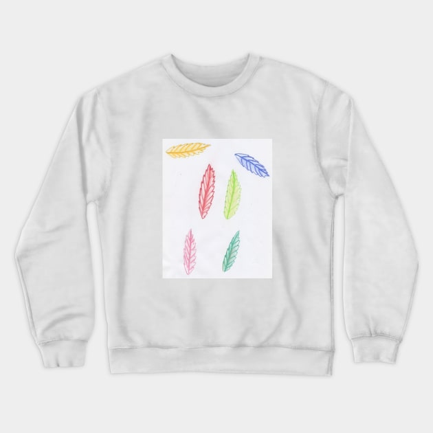 Coloured Leaves Crewneck Sweatshirt by Izzyolda